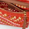 Mini Puzzle Edge Bag in Raffia and Calfskin Mini Puzzle Edge Bag in Raffia and Calfskin
