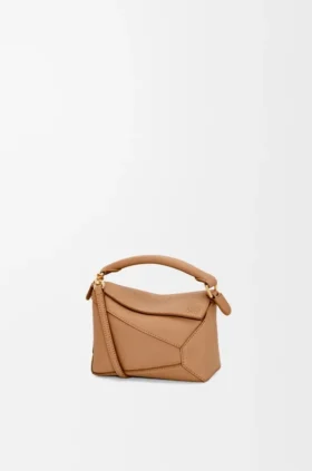 Mini Puzzle Edge Bag in Soft Grained Calfskin