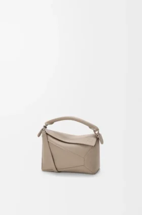 Mini Puzzle Edge Bag in Soft Grained Calfskin