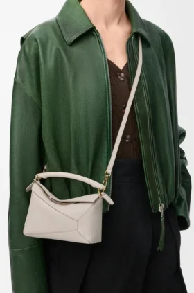 Mini Puzzle Edge Bag in Soft Grained Calfskin