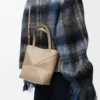 Mini Puzzle Fold Tote in Shiny Calfskin Mini Puzzle Fold Tote in Shiny Calfskin