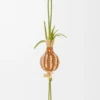 Onion Sprout Charm in Classic Calfskin and Raffia