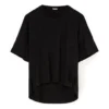 Os Short Sleeve Solid Color Black S540333Xat-1100