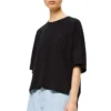 Os Short Sleeve Solid Color Black S540333Xat-1100