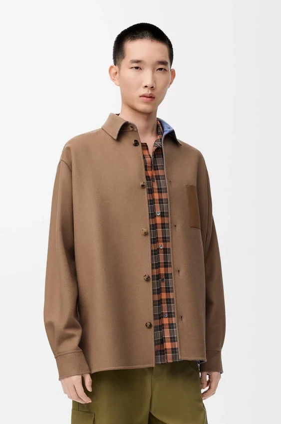 Overshirt in Virgin Wool and Cashmere Overshirt in Virgin Wool and Cashmere