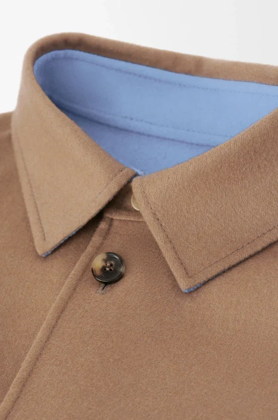 Overshirt in Virgin Wool and Cashmere Overshirt in Virgin Wool and Cashmere