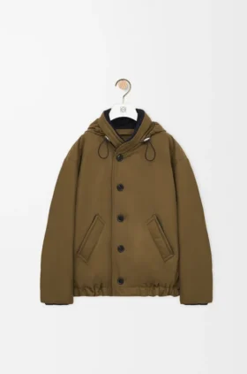 Padded Jacket in Technical Cotton