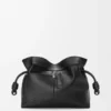 Panta Medium Flamenco Clutch in Shiny Calfskin