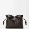 Panta Medium Flamenco Clutch in Shiny Calfskin