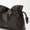 Panta Medium Flamenco Clutch in Shiny Calfskin