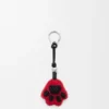 Paw Charm in Shearling and Calfskin Paw Charm in Shearling and Calfskin