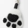 Paw Charm in Shearling and Calfskin Paw Charm in Shearling and Calfskin