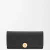 Pebble Continental Wallet in Shiny Nappa Calfskin
