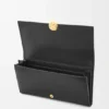 Pebble Continental Wallet in Shiny Nappa Calfskin