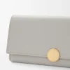 Pebble Continental Wallet in Shiny Nappa Calfskin