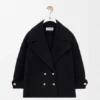 Pebble Peacoat in Wool Pebble Peacoat in Wool