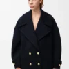 Pebble Peacoat in Wool Pebble Peacoat in Wool