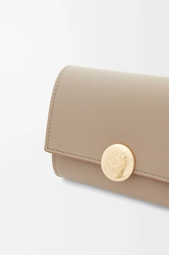 Pebble Small Vertical Wallet in Shiny Nappa Calfskin Pebble Small Vertical Wallet in Shiny Nappa Calfskin