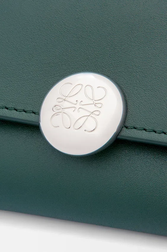 Pebble Small Vertical Wallet in Shiny Nappa Calfskin Pebble Small Vertical Wallet in Shiny Nappa Calfskin