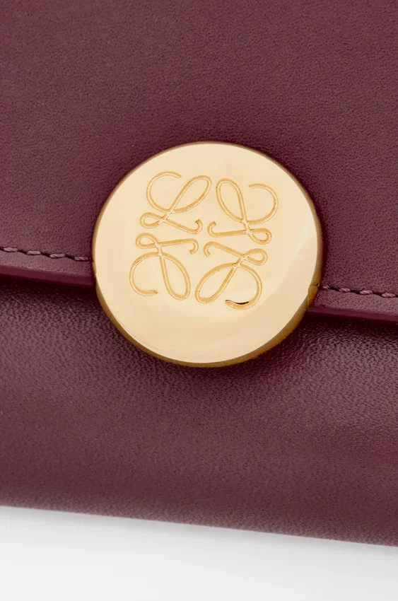 Pebble Small Vertical Wallet in Shiny Nappa Calfskin Pebble Small Vertical Wallet in Shiny Nappa Calfskin