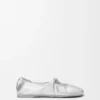 Pebble Soft Ballerina in Laminated Nappa Lambskin
