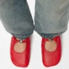 Pebble Soft Ballerina in Nappa Lambskin