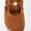 Pebble Soft Ballerina in Suede Goatskin