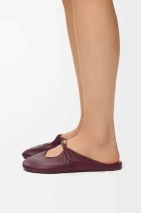 Pebble Soft Mule in Nappa Lambskin
