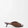 Pebble Soft Slide in Raffia-Effect Fabric Pebble Soft Slide in Raffia-Effect Fabric