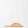 Pebble Soft Slide in Raffia-Effect Fabric Pebble Soft Slide in Raffia-Effect Fabric