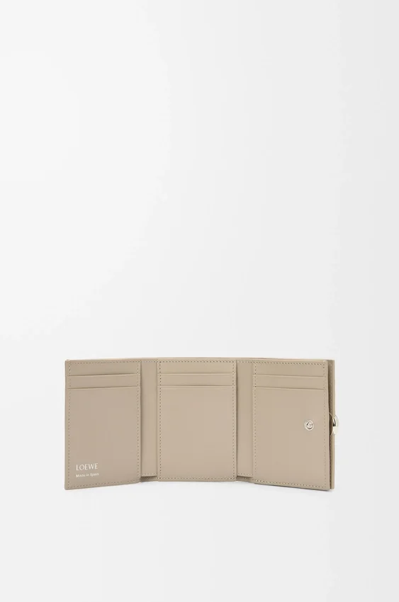 Pebble Trifold Wallet in Pebble Grained Calfskin Pebble Trifold Wallet in Pebble Grained Calfskin