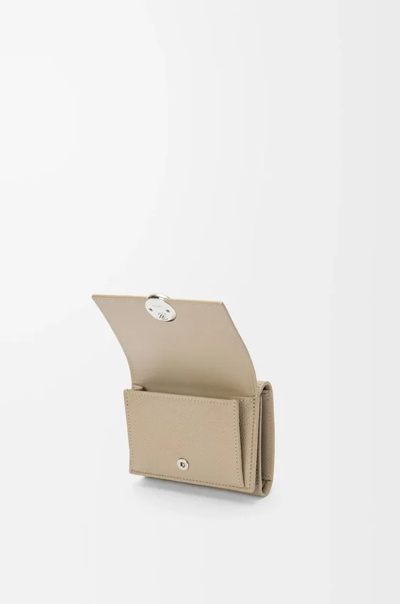 Pebble Trifold Wallet in Pebble Grained Calfskin Pebble Trifold Wallet in Pebble Grained Calfskin
