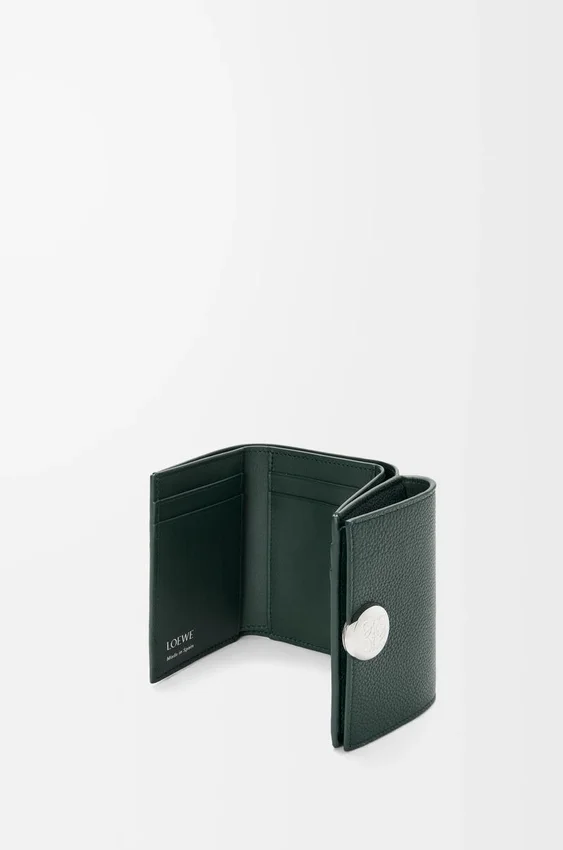 Pebble Trifold Wallet in Pebble Grained Calfskin Pebble Trifold Wallet in Pebble Grained Calfskin