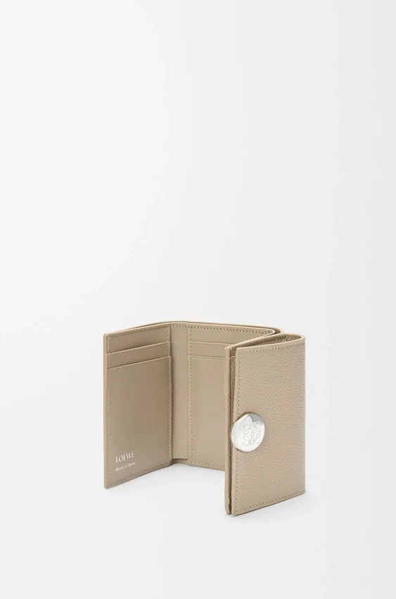Pebble Trifold Wallet in Pebble Grained Calfskin Pebble Trifold Wallet in Pebble Grained Calfskin