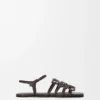 Petal Anagram Sandal in Calfskin Petal Anagram Sandal in Calfskin