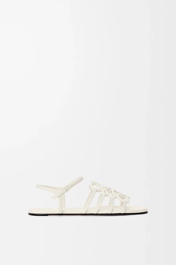 Petal Anagram Sandal in Calfskin Petal Anagram Sandal in Calfskin