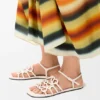 Petal Anagram Sandal in Calfskin Petal Anagram Sandal in Calfskin