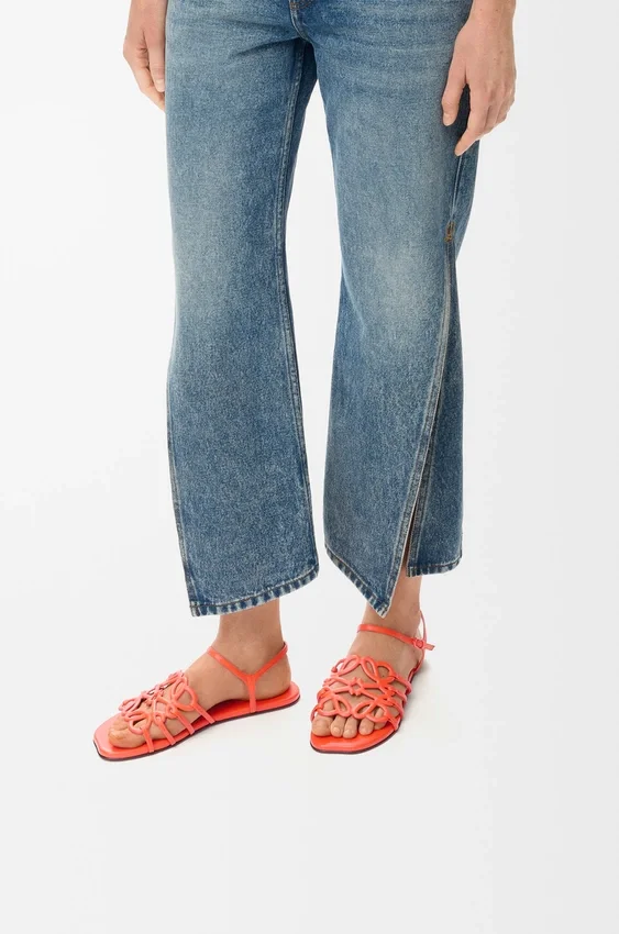 Petal Anagram Sandal in Calfskin Petal Anagram Sandal in Calfskin