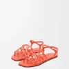 Petal Anagram Sandal in Calfskin Petal Anagram Sandal in Calfskin