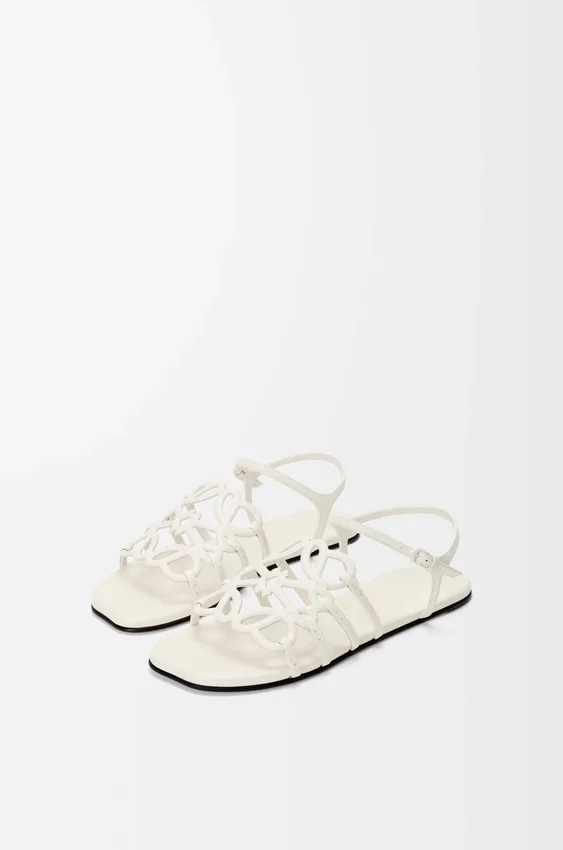 Petal Anagram Sandal in Calfskin Petal Anagram Sandal in Calfskin