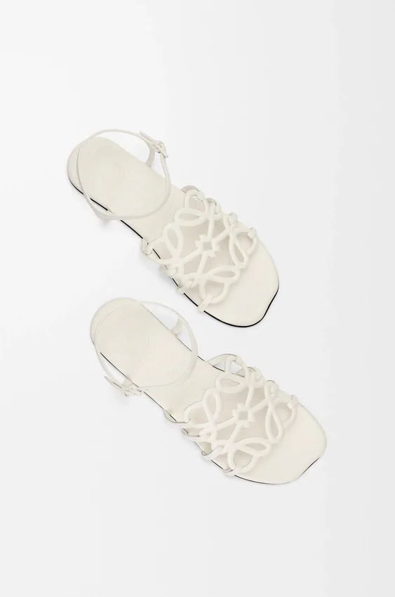 Petal Anagram Sandal in Calfskin Petal Anagram Sandal in Calfskin