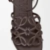 Petal Anagram Sandal in Calfskin Petal Anagram Sandal in Calfskin