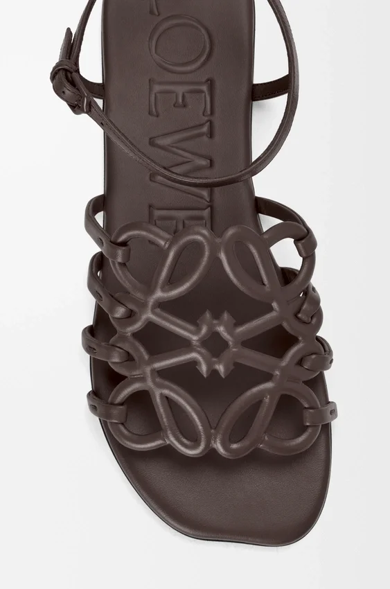 Petal Anagram Sandal in Calfskin Petal Anagram Sandal in Calfskin