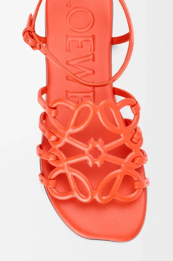 Petal Anagram Sandal in Calfskin Petal Anagram Sandal in Calfskin