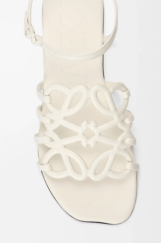 Petal Anagram Sandal in Calfskin Petal Anagram Sandal in Calfskin