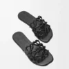 Petal Anagram Slide in Calfskin Petal Anagram Slide in Calfskin