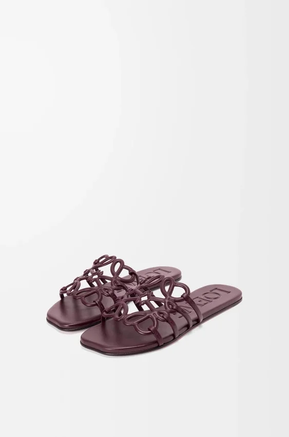 Petal Anagram Slide in Calfskin Petal Anagram Slide in Calfskin