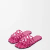 Petal Anagram Slide in Embroidered Canvas Petal Anagram Slide in Embroidered Canvas