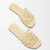Petal Anagram Slide in Rhinestone-Embellished Suede Petal Anagram Slide in Rhinestone-Embellished Suede