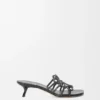 Petal Anagram Slide in Soft Calfskin Petal Anagram Slide in Soft Calfskin